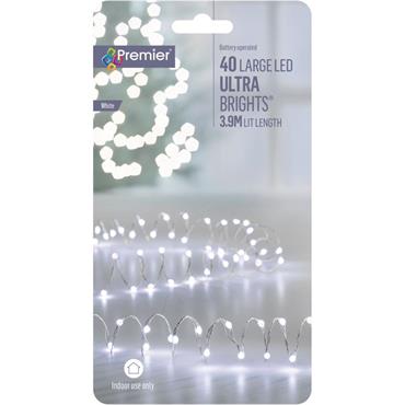 Premier Battery Ultrabrights White 40 Led