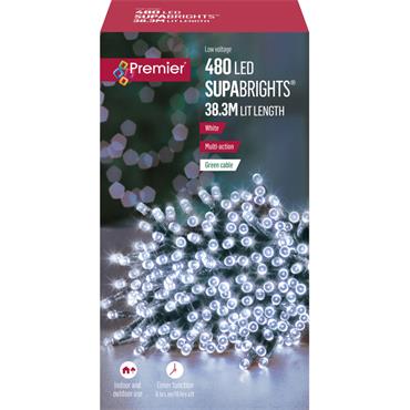 Premier 480 LED Multi-Action Supabrights with Timer - White