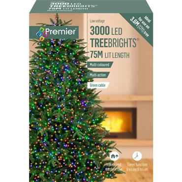 Premier Treebrights Multi Colour 3000 Led