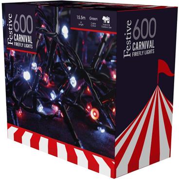 Firefly Lights Carnival 600 Led 15.5M
