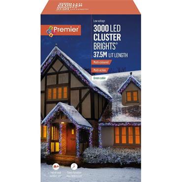 Premier Clusterbrights Multi Colour 3000 Led