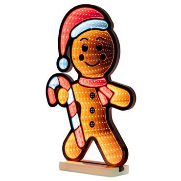 Gingerbread Man Infinity Mirror 40cm