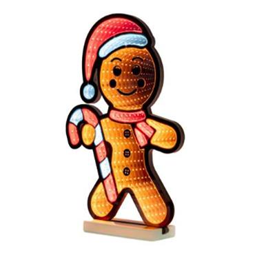 Gingerbread Christmas Infinity Mirror 60cm