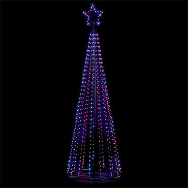 Premier Black Pin Wire Pyramid Tree 4m