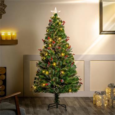 FIBRE OPTIC NEW JERSEY SPRUCE TREE 6FT