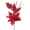 Poinsettia With Strands Spray Burgundy 69cm