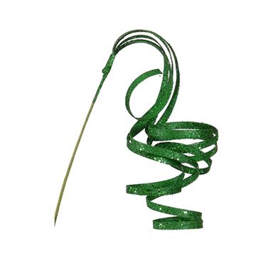 70Cm Glitter Green Branchpick