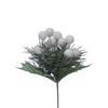 19CM SILVER FROSTED BERRY PICK P025713
