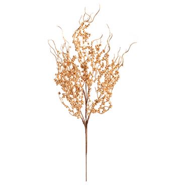 50CM GOLD SMALL BERRY CLUSTERS SPRAY
