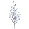 56CM FROSTED BLUE BERRY SPRAY