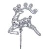 20CM SILVER GLITTER REINDEER PICK