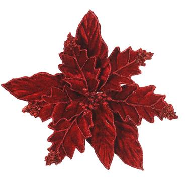 Christmas Red Velvet Poinsetia 28Cm