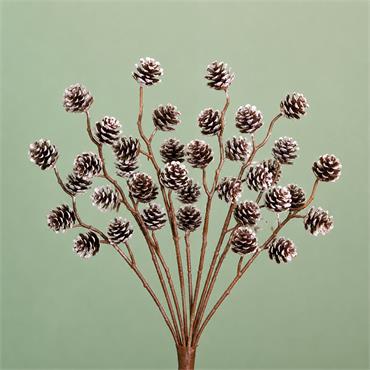 Woodland Snowy Pinecone Pick
