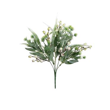Christmas Holly Pick White