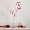 Christmas Candy Cane Curly Bow Pick