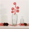 Christmas Candy Cane Curly Bow 5 Stem