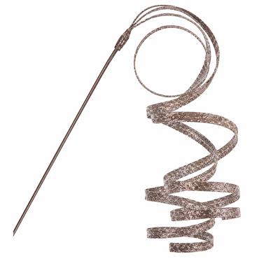Glitter Silver Curly Branch 88cm