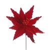 Red Poinsettia Glitter Pick 51cm