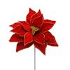 Christmas Red Poinsettia Stem 54cm