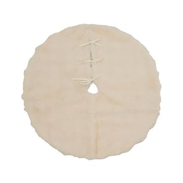 Snowy White Polyester Tree Skirt 90cm