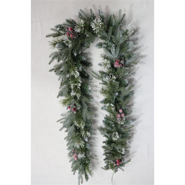 Berry Spruce Garland 9ft