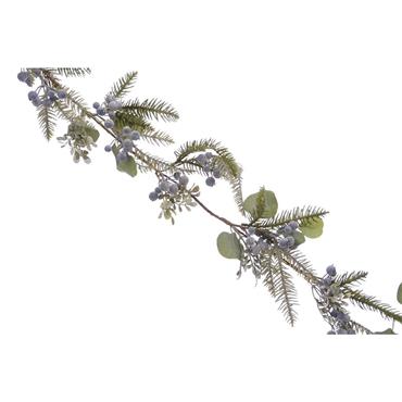 Green Eucalyptus Navy Berries Garland 135cm