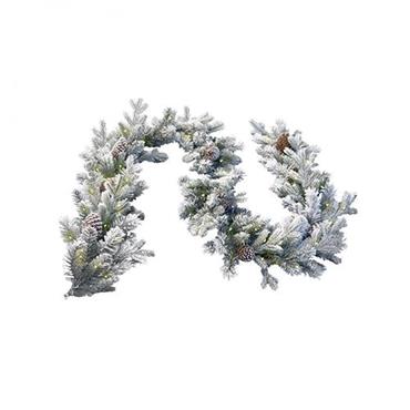 Dorchester Frosted Pine Garland 12" x 9ft
