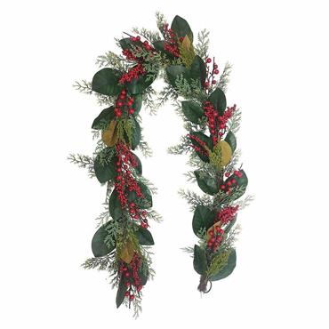 Bosk Magnolia Berry Garland 10" x 9ft