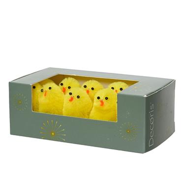 YELLOW CHICKEN CHENILLE 10PK 5CM