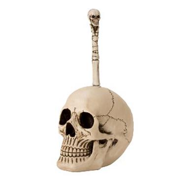 Halloween Toilet Brush Skull 31.5Cm