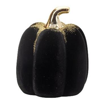 Autumn Pumpkin Black/Gold 15.5 X 13Cm