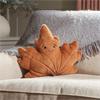 Maple Leaf Mocha Cushion