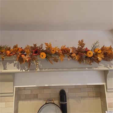 Autumn Golden Harvest Garland 6ft x 10