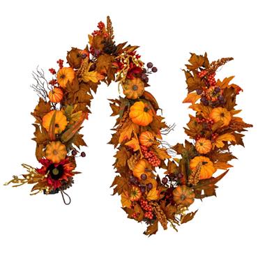 Autumn Golden Harvest Garland 6ft x 10