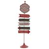 Christmas Metal Tradtional Sign 102Cm