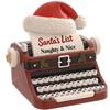 Christmas Santa List Typewriter 13cm