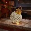 Inlit Spinning Decor BO Bauble Silver 23cm