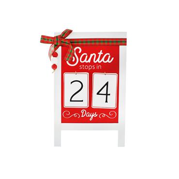 Sweet Bakes Candy Striped Couuntdown Sign 40c