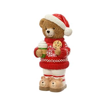 Standing Christmas Bear - 37cm