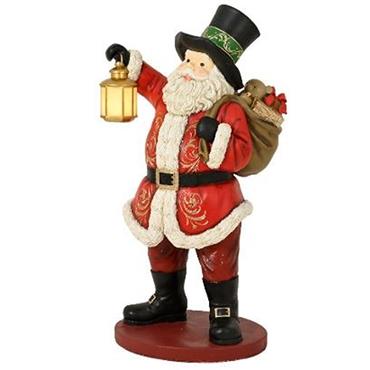Standing Santa With Lantern 165cm