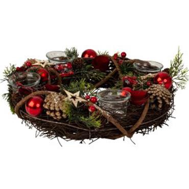 Tradtional Advent Wreath 34Cm