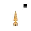 Mica Xmas Tree B/O Rotatable Gold 32Cm