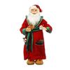 Standing Santa Red & Green Dressing Gown 60Cm