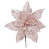 Premier Pink Glitter Poinsettia Clip On 22cm