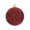 Bauble Glitter Beads Royal Red 8cm