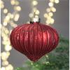 Ruby Red Snow Cap Bauble 8cm