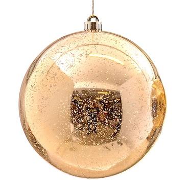 Shiny Bauble Champagne Gold 20cm