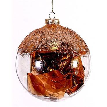Glass Bauble Gold 12cm