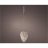 Micro Pinecone Frosted Battery Led 21cm