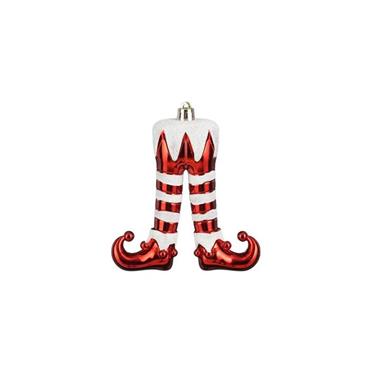 Mica Elf Decoration Candy Cane 13Cm